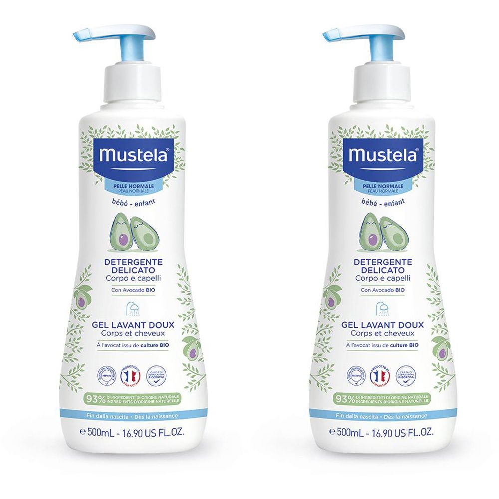 Mustela® Gel Detergente Delicato 2x500 ml Sapone liquido