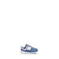 NEW BALANCE Sneaker bimba azzurra/rosa in pelle