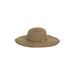 Two-tone Straw Floppy Hat