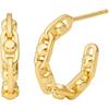Paar Creolen MICHAEL KORS "Schmuck Geschenk Silber 925 Ohrringe PREMIUM", gold (gelbgoldfarben), Ohrringe, Damen, Silber 925 (Sterlingsilber)