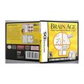 Brain Age - Custom Replacement Nintendo DS Cover W/ EU STYLE Case