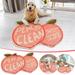 Deagia Plush Blanket Clearance Pvc Fruit Shape Non-Slip Flexible Pet Food Heavy Duty Placemat Decorative Plush Carpet