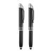 2pcs Light Flashlight LED Ballpoint Pen Prcatical Metal Writing Pen LED Light Pen for Office School ( Black )