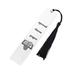 Stainless Steel Bookmark Spread These Pages Engraved With Black Tassel Bookmark