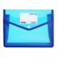 Zainafacai School Supplies Folder File with Snap Document Wallet Expanding File Button Folder Office & Stationery Tools Blue