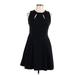 Cynthia Rowley TJX Cocktail Dress - A-Line: Black Solid Dresses - Women's Size Large