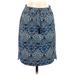 Ann Taylor LOFT Casual Skirt: Blue Paisley Bottoms - Women's Size X-Small Petite - Paisley Wash