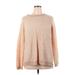 Calvin Klein Pullover Hoodie: Tan Solid Tops - Women's Size X-Large
