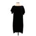 Eileen Fisher Casual Dress - Shift: Black Print Dresses - Women's Size X-Small
