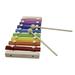 Walmeck Glockenspiel 8-note With Musical Toy Kids Percussion Musical Toy With Wooden Percussion Toy Kids Children Dsfen 8-note Colorfu