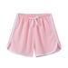 gvdentm Toddler Bike Shorts Girl s Casual Plaid Print Elastic Waist Comfy Summer Fall Shorts Pink 140