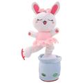 Easter Electric Plush Bunny Singing and Dancing Bunny Toy - Rechargeable Version - Singing And Dancing Talking Toy Electric Music Plush What You Say Funny Talking Interactive Toy Birthday Children