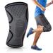 RiptGear Knee Compression Sleeve - Braces for Knee Pain - Compression for Arthritis Meniscus Tear Running Walking - Support for Women and Men - Sleeves Weightlifting (Medium Gray (1 Pack))