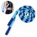 Amble Jump Rope Soft Beaded Segment Jump Rope - Adjustable for Men Women and Kids - Tangle-Free for Keeping Fit Training Workout and so on - 9 Ft Blue