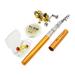 Htovila Mini Pole Combo Set Telescopic + Reel Aluminum Line Soft Lures Reel Aluminum Alloy Aluminum Alloy Line Pocket Pen Rod Pen Rod Pole Portable Pocket Pen Alloy Line Soft Set Telescopic Portable