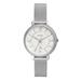 Women's Fossil Silver Columbia University Jacqueline Stainless Steel Mesh Watch