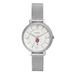 Women's Fossil Silver Harvard Crimson Jacqueline Stainless Steel Mesh Watch