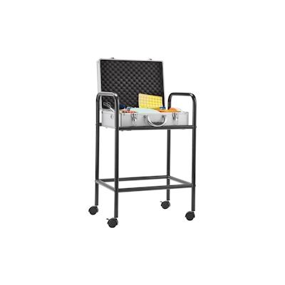 Magnetoplan Moderationskoffer-Wagen Trolly für Moderatorenkoffer - 4 Laufrollen - 53x80x40cm (BxHxT) - Schwarz