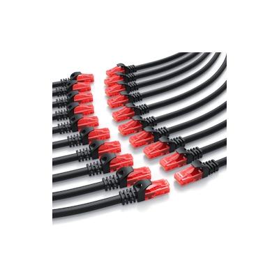 CSL 20x Cat 6 Gigabit Ethernet LAN Kabel - mehrfach geschirmt - UTP Gigabit - 1000 Mbit/s - Patchkabel - Netzwerkkabel - 0,5m Image