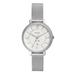 Women's Fossil Silver William & Mary Tribe Jacqueline Stainless Steel Mesh Watch