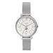 Women's Fossil Silver Montana State Bobcats Jacqueline Stainless Steel Mesh Watch