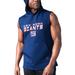 Men's MSX by Michael Strahan Royal New York Giants Captain Sleeveless Hoodie T-Shirt