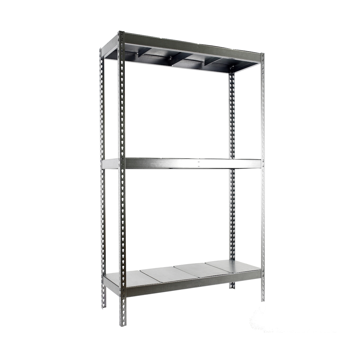 SimonRack Metallregal ohne Schrauben mit Simonforte -Metallschalen 3 Regale. Galva/Galva Farbe 2000x2400x750 mm Image