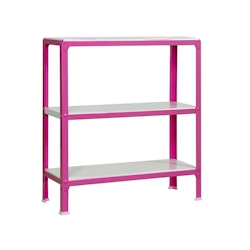SimonRack Schraubenloses Metallregal für Simonhome Haus3 Regale. Farbe:ROSA/BLANCO900x1000x300 Image