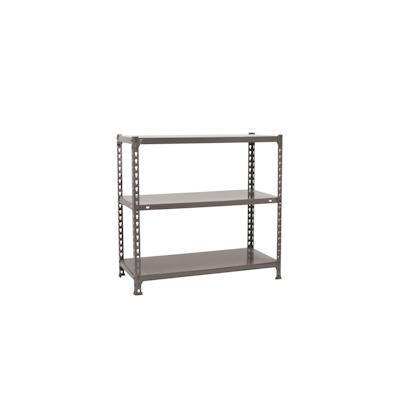 SimonRack Ecoclick schraubenloses Metallregal 3 Böden. Farbe GRAU 900x1100x500 mm Image