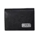 Armani Exchange , Black Leather Zip Wallet for Men ,Black male, Sizes: ONE SIZE