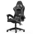 Rattantree - Chaise de bureau Chaise Gaming - Siège de Bureau Réglable Gaming Racing - avec coussin