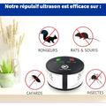 Choyclit - Répulsif ultrason 360° anti rats, souris, rongeurs, cafards et insectes. Fréquences