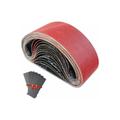 Live House - Bande Abrasive 75 x 533 mm Bande de Ponceuse - Ensemble de Bandes Abrasives Mixte (3 x