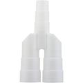 Zenitech - Raccord universel tubes condensats en y goulotte clim - IP40 IK08 - Blanc Ral 9001 Blanc