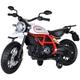 Ducati - Scrambler Moto Électrique pour Enfants 12V avec Effets Sonores et Lumières 0-6 ans