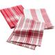 1001kdo - 3 Serviettes torchons coton tisse 50 x 70 cm Bayados rouge