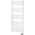 Tresco - Seche-serviette electrique 1000W à fluide calo tubes acier blanc 1480x600mm 230V