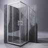 Cabine de douche accès d'angle 80x80 Cabine de douche à porte coulissante en verre Cabine de douche