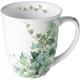 Tasse en Porcelaine Fine lierre hedera blanc