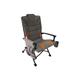 Fauteuil de Camping Pliant Taïga Porte-gobelet Poches de Rangement Camping-car - Gris - Soplair