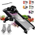 Debuns - Mandoline de Cuisine Multifonctions, Mandolines en inox, Mandolin Professionnelle,