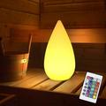 Linghhang - Lampe de Table led Sans Fil Rechargeable, Lampe de Sauna en forme de goutte d'eau IP54