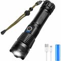 Torche Lampe de Poche, LED USB Rechargeable Ultra Puissante 3000 Lumens CREE XHP50 Lampe Torche, 5