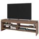 Beaux Meubles Pas Chers - Meuble tv 65 Pouces Châtaignier 5 Niches 153 cm - marron