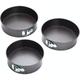 Kc blue Cake Tin Set Cake Pan Set of Cake Pans with Quick Release Spring Release Mechanism, Black