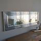 Miroir moderne encadré 120x40cm Compage Bois Argent - Argent