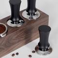 58Mm Café Tamper Acier Inoxydable Manche en Bois Plat Pression Presse Marteau Barista Outils Café