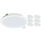 Lot 6x Philips Downlight led DN065B Métal Blanc 12W 1200lm 110D - 830 Blanc Chaud 175mm - Diamètre