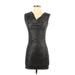 Venus Casual Dress - Bodycon Cowl Neck Sleeveless: Black Dresses - Women's Size Small