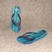 Coach Shoes | Coach-Alessa Navy/Turquoise Navy Flip Flop Sandals-Sz 5/6-Excellent | Color: Blue | Size: 6